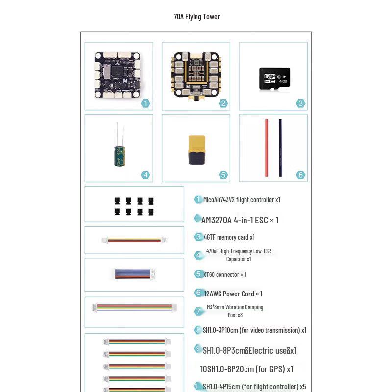 MicoAir 743 V2 Flight Controller Tower