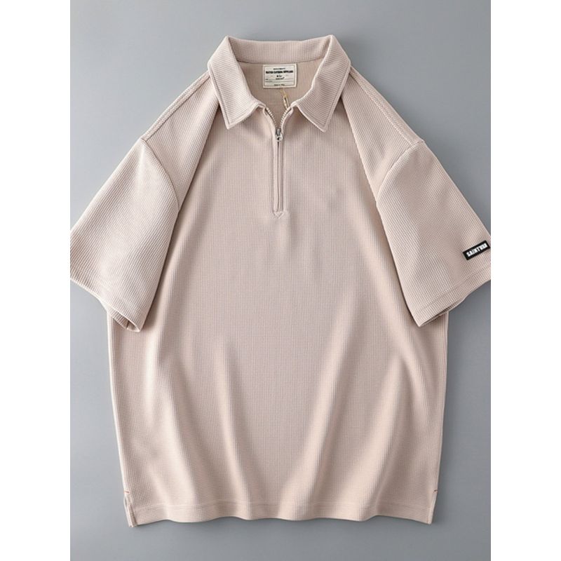 Trendy Men's Short Sleeve Korean Style Fashion T-shirt Polo Shirt