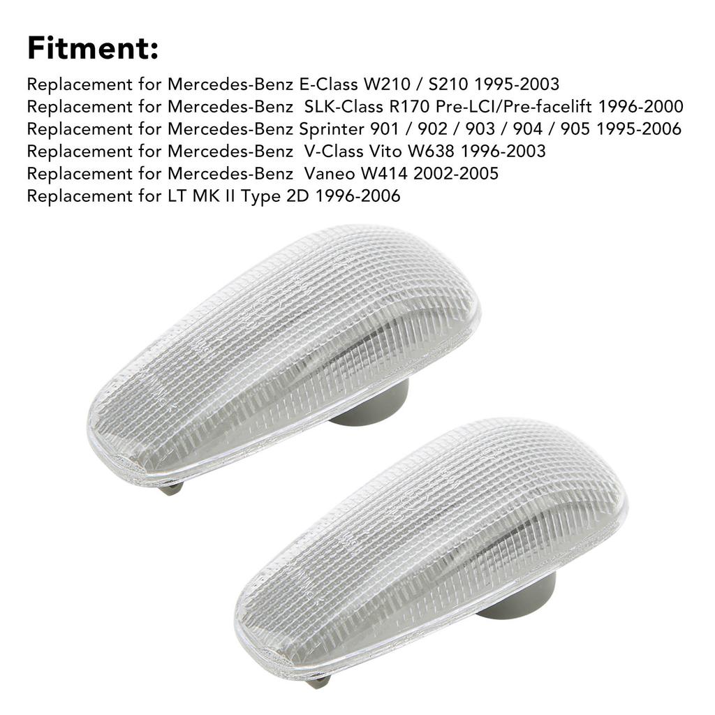 2PCS Side Marker Light 2108200921 Turn Signal Lamp Replacement for    Vaneo W414 20022005