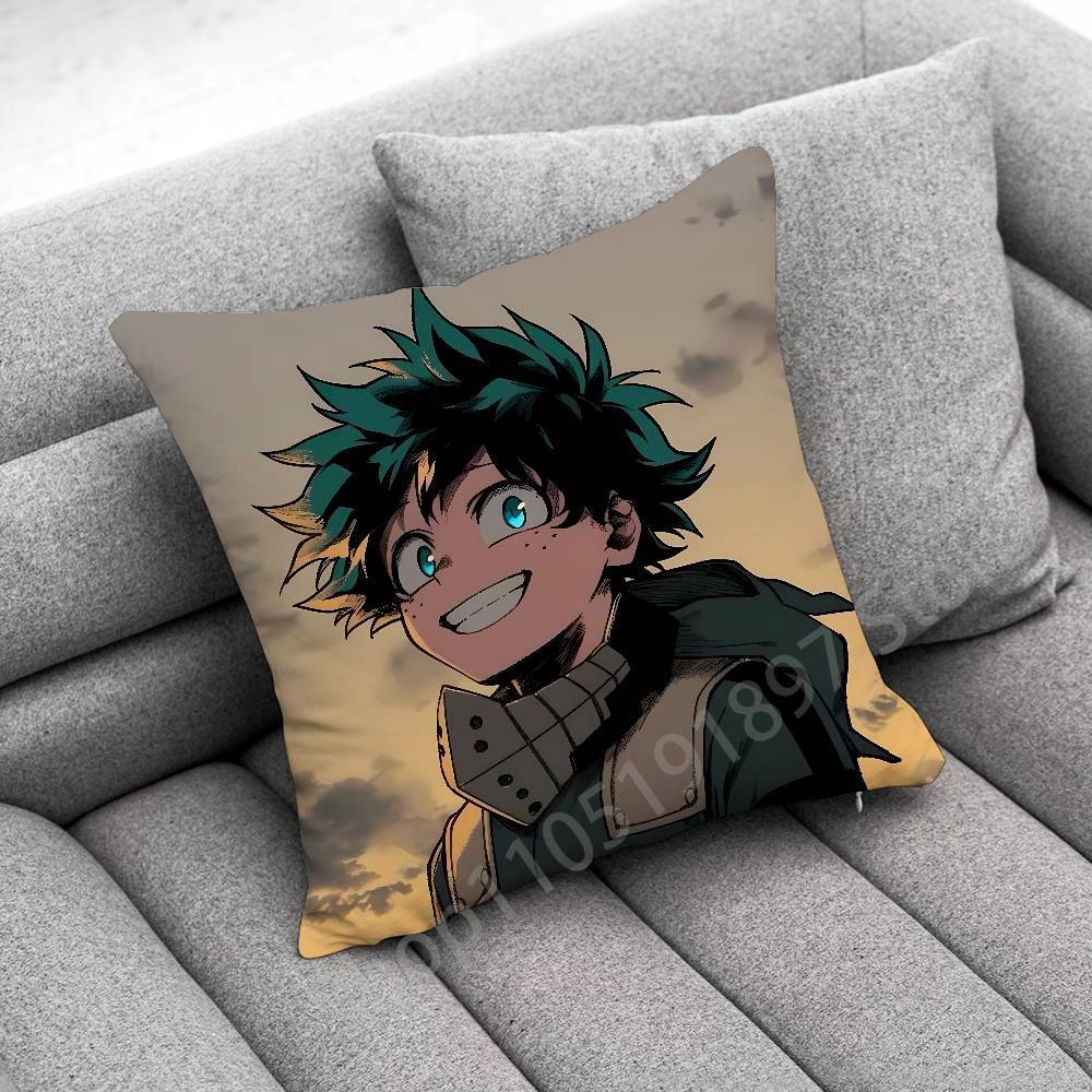 Ochaco Uraraka Katsuki Bakugo Izuku Midoriya A-Academia Throw Pillow Case For 40X40Cm 45X45Cm Square Office Pillowship Cover