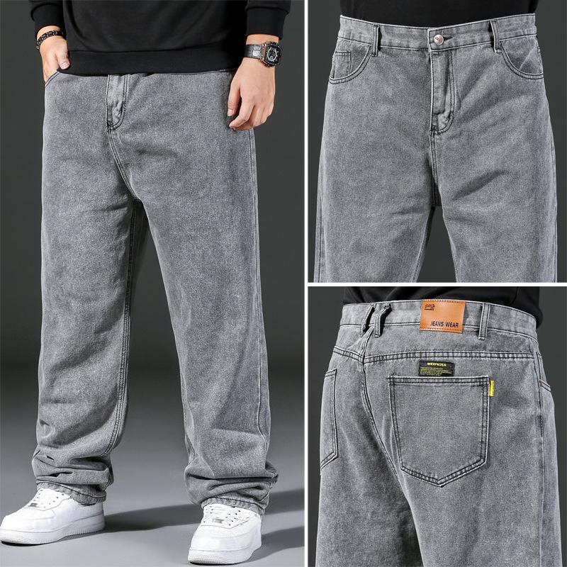 Wide-leg trousers Straight-leg jeans for men Loose-fit wide-leg trousers Straight-leg jeans in plus sizes