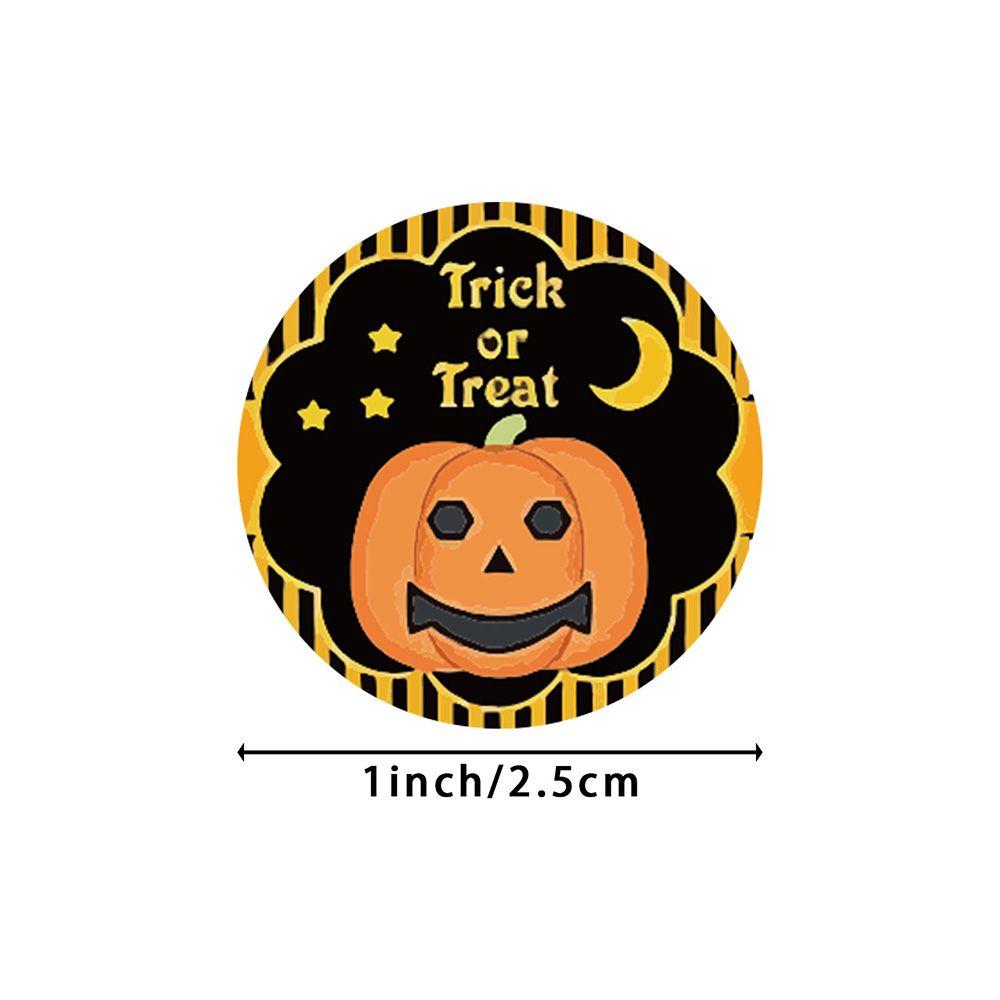 Label Gift Packaging Pumpkin Labels Stickers Halloween Sticker Paper Seal Labels Candy Bags Sticker