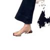 Niche High-end French Fairy Style One-word Square Head Slippers 2025 New Summer Temperament Versatile High Heels Sandals