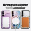 Marble Pattern Magnetic Case For Samsung Galaxy S26 S25 S24 Ultra S23 S24 S25 FE S22 Plus For Magsafe Wireless Charge TPU Cover