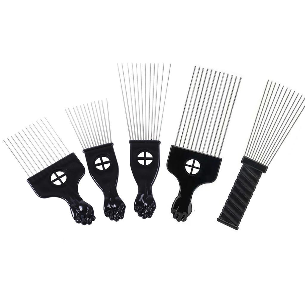 Big Hair Oil Head Big Back Style Comb Hair Tail Needle Comb Professional Afro Pick Hair Comb Salon Comb Insert Comb Fork Comb
