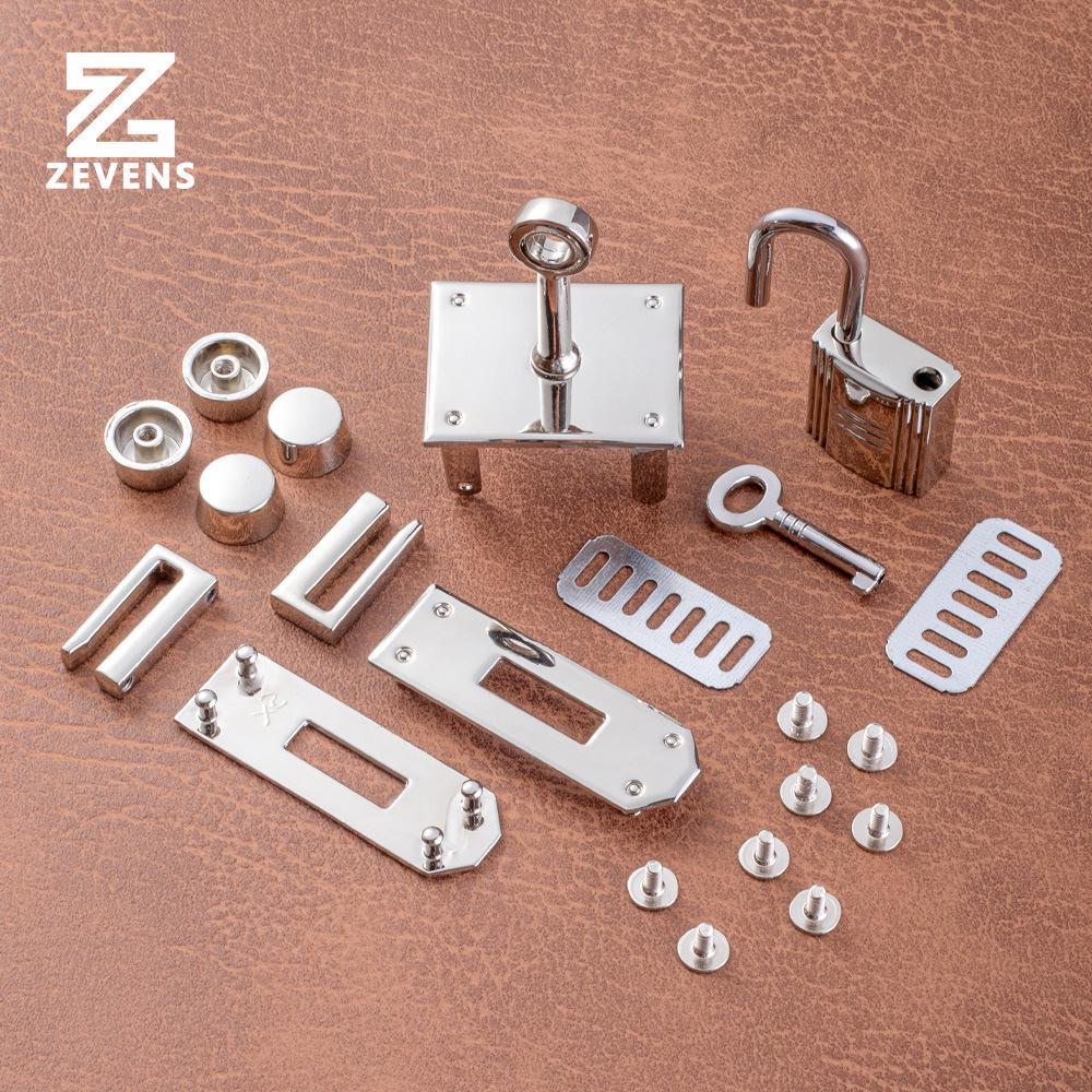 Platin Leder Hardware Set: Schloss, Schnalle, Schraube, Basis, Stift, Verschluss - Kostenloser Versand