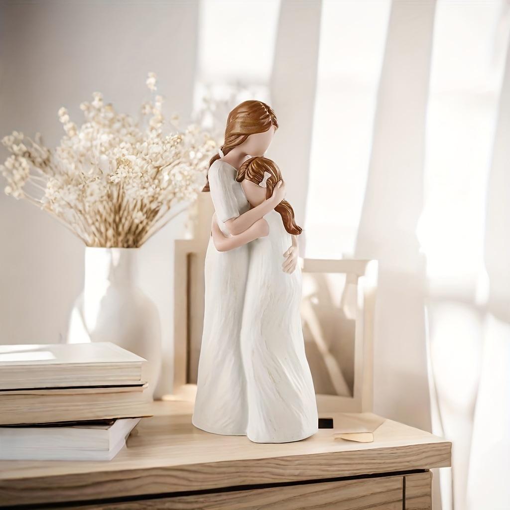 Mother's Day gifts, mother daughter, sisters affection, embrace, home furnishings, decoration, ins, resin crafts