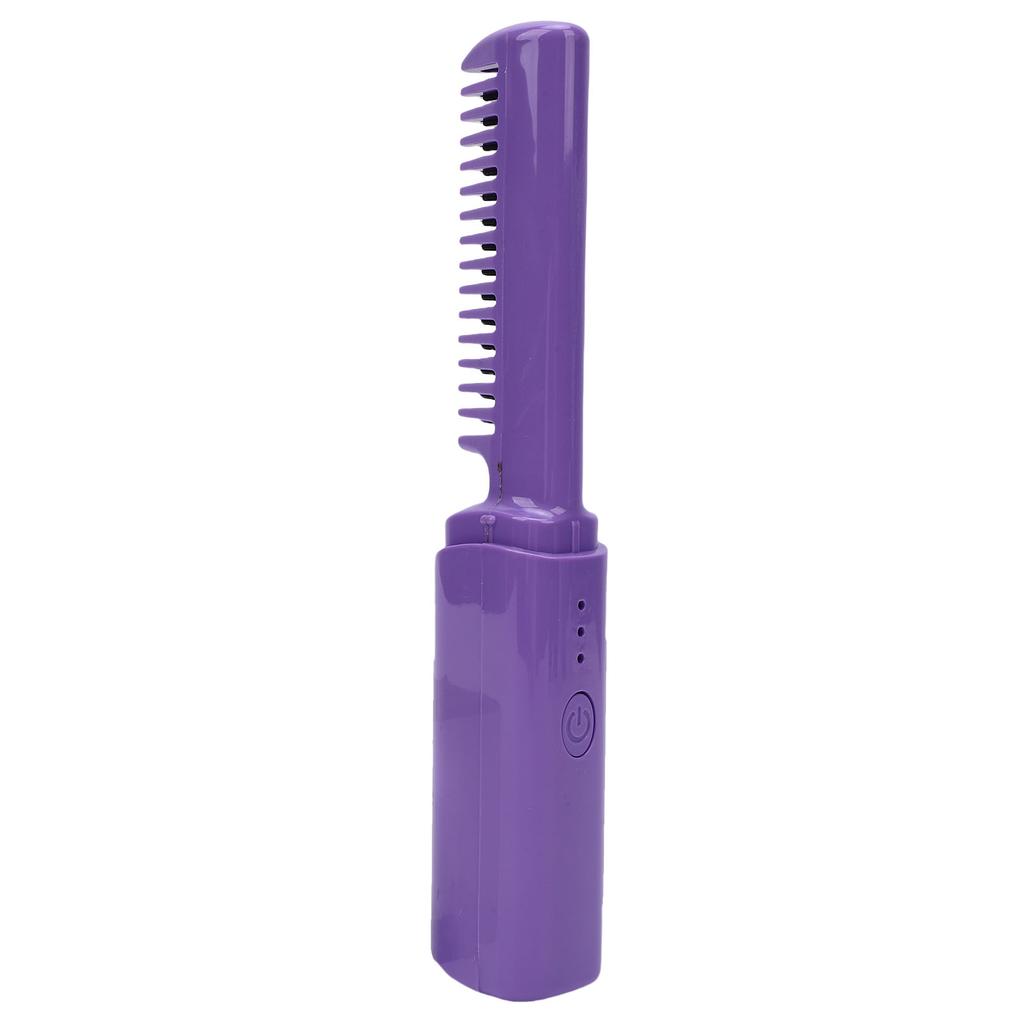Ceramic Heating Hair Straightener Comb 3 s Settings Electric Hot Comb Cordless for Straightening