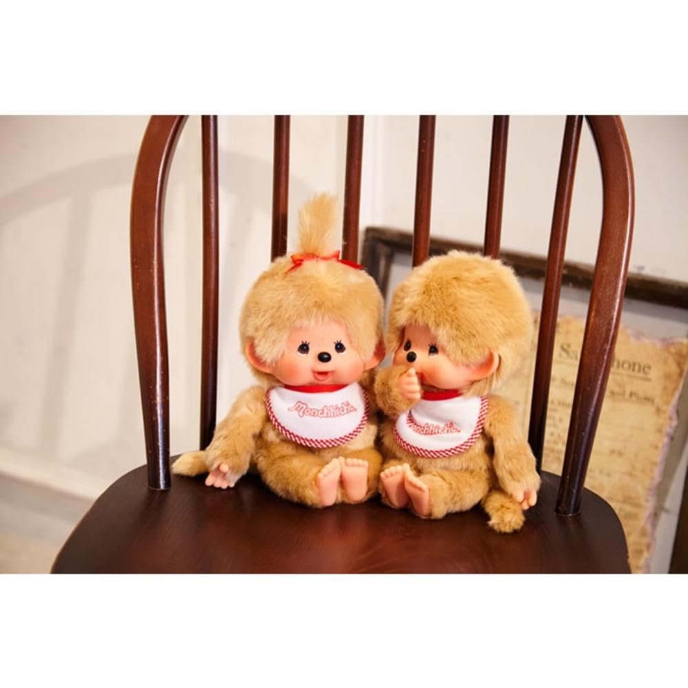 Sekiguchi Monchhichi Премиум Стандарт Маленькая Бежевая Кукла для Девочки 251834 В21,5 x Ш13 x Г7,5 см