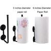 Magnetic Paper Towel Holder Paper Towel Rack Tower Bar for Refrigerator, Metal Cabinet Black