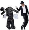 Michael Jackson Cosplay Kostuum Mannen Pailletten Jas Podium Optreden Outfit MJ Cosplay Pak Disco Halloween Feest Kostuum