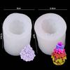 3D Candle Mould Silicone Soap Mold Gypsum Christmas Tree Candle Mold  Candle Making