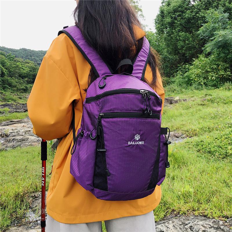 Lightweight Ripstop Outdoor Backpack Multi Pocket Adjustable Strap Casual Daypack for Hiking Travel and Daily Commute