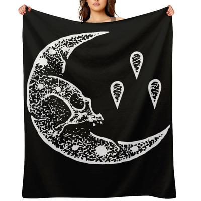 Currents Band Merch Currents Moon Emblem Throw Blanket Soft Plaid Heavy To Sleep Luxury Throw Wednesday Blankets