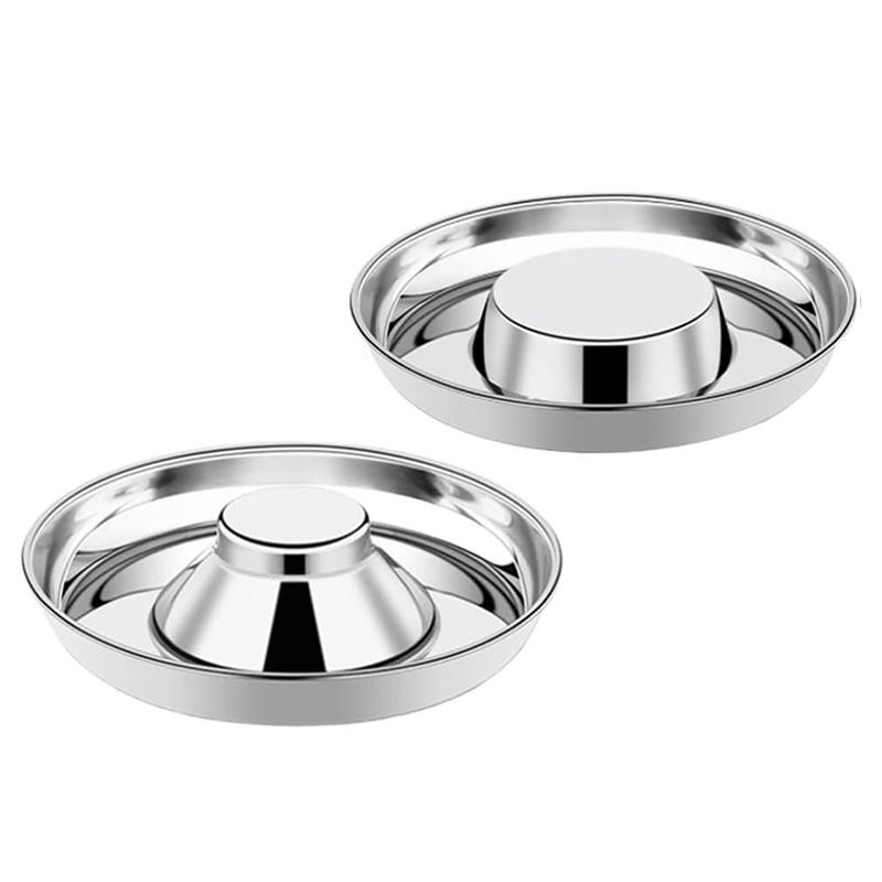 

M-Modern-Puppy Bowls(2 Pack), Stainless Steel Small Dog For Food And Water Bowls, Puppy Slow Feeder Helping Weaning Dishes