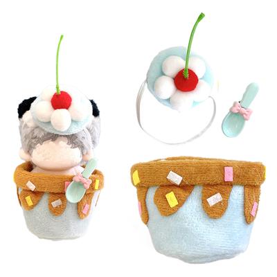 Chocolate Mint Cake Shaped Plush Clothes for 10cm Plush Toys, Kigurumi Accessories, Otaku Activities, Dolls, Mascots, K-Pop Dolls, Costumes [Used]