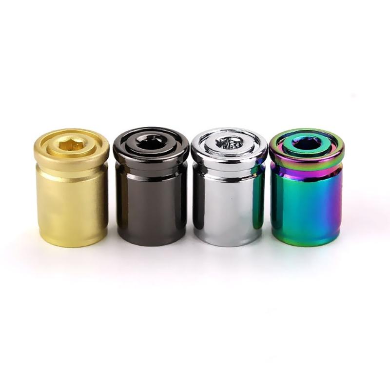 Zinc Alloy Valves Stem Caps Cover, 4Piece Set, with Airtights Rubber Seal Leak Proof for Wheels Motorbike Secure Parking
