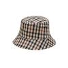 DakS Women S Beige reverSible Bucket Hat Check Embroidery Dche6e119i2