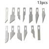 Non-Slip Metal Scalpel Knife Tools Kit Cutter Engraving Craft Knives + 10pcs Blades Mobile Phone PCB DIY Repair Hand Tools