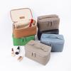 Handmade Cowhide Makeup & Toiletry Bag - Large Capacity, Portable Lipstick Storage