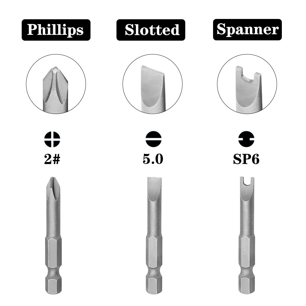 5/7/13Pcs Special Shaped Screwdriver Set 50mm U-shaped Y-Type Triangle Inner Cross Three Points Screwdriver Bit Tool Garden Tool