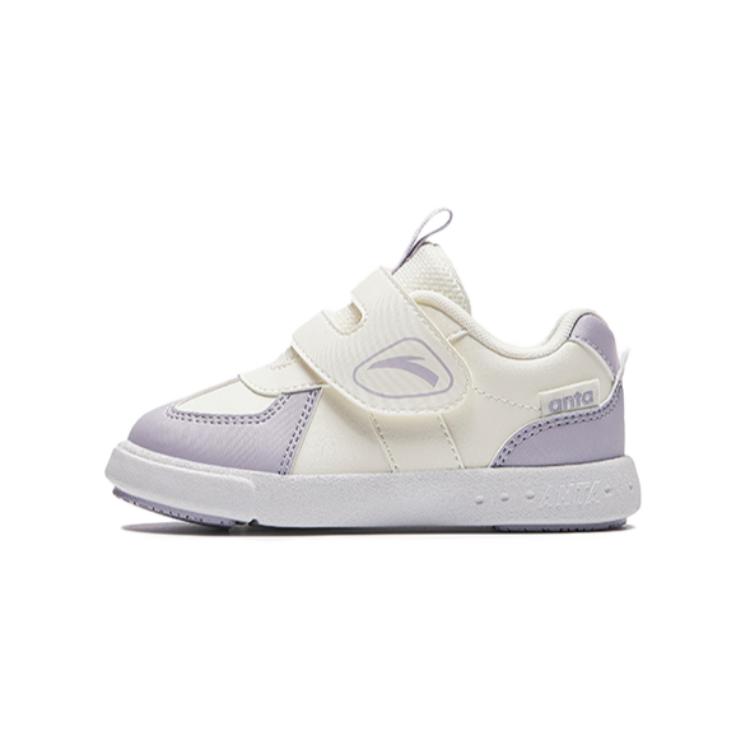 

Anta Comfortable Soft Sole Non-Slip Shock Absorbing Low-Top Walking Shoes Baby Shoes White Purple A22430004-1 21