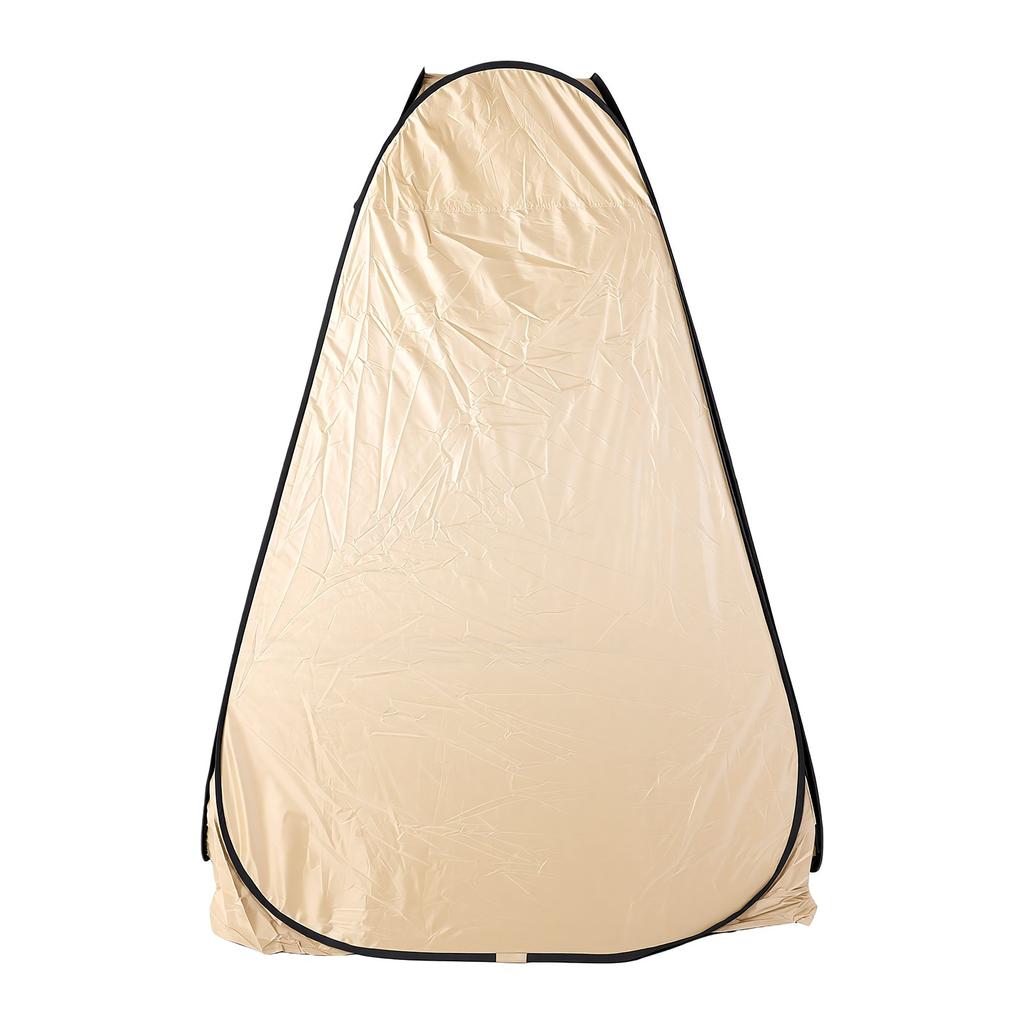 Outdoor Shower Tent Black Coated Water Proof Wind Proof Portable Pop Up Changing Tent with 1 Door 2 Windows for Toilet