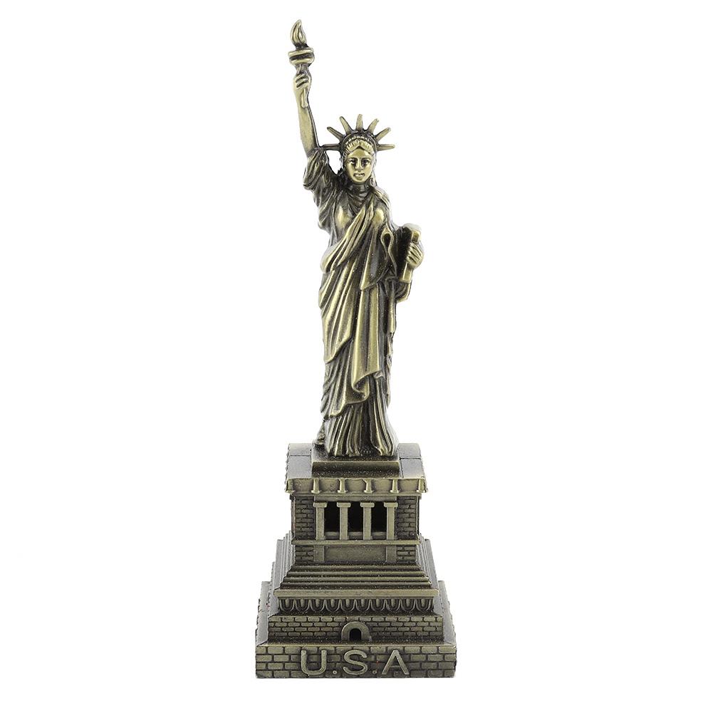Model de clădire din metal Statuia Libertății Decor pentru birou Model de clădire celebru cadou