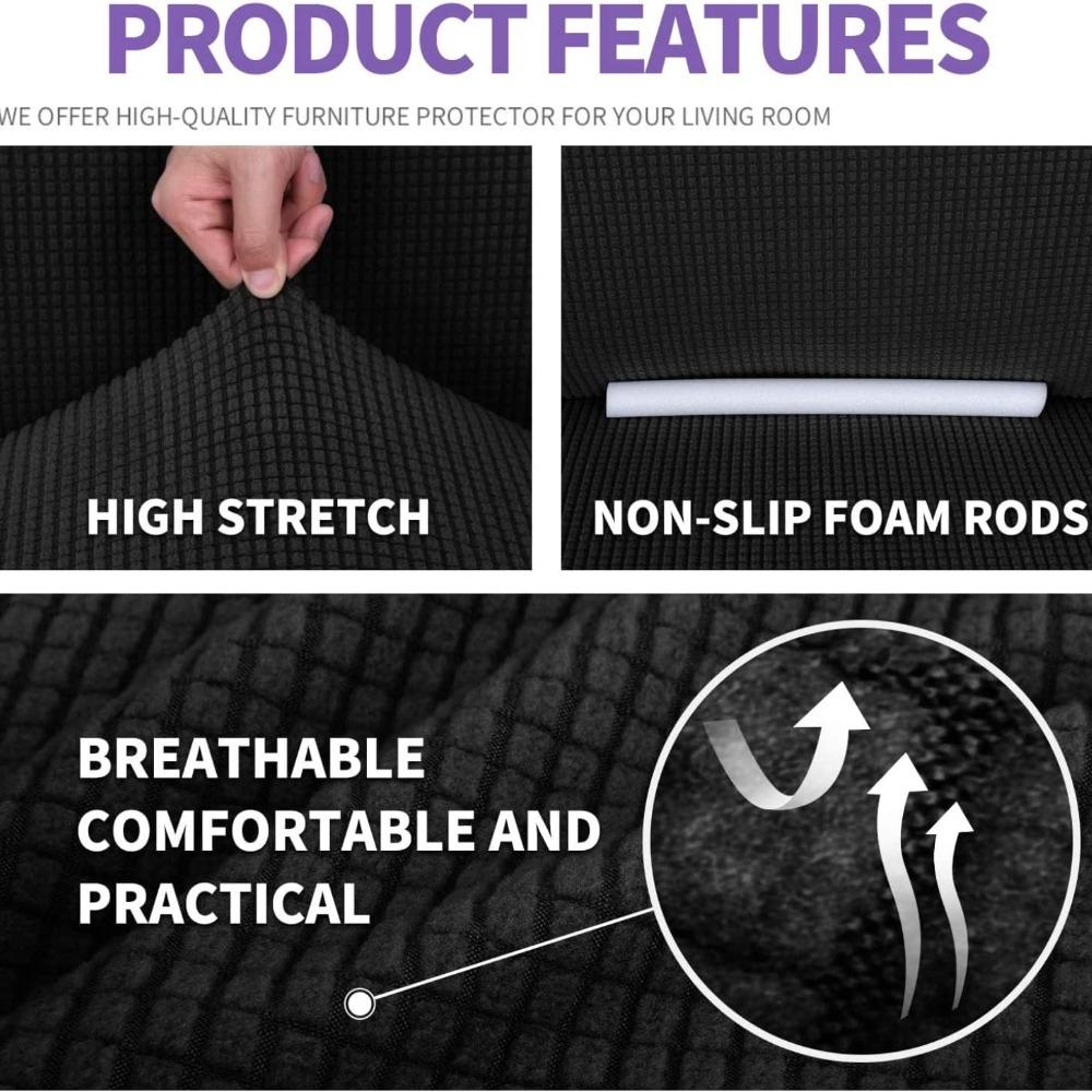 Stretch Jacquard Sofa Slipcovers Elastic Spandex Sofa Cover Couch Covers for Living Room Seat Cushion Couch Furniture Protector