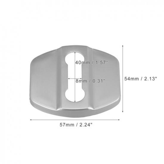 4pcs Door Lock Latches Cover Stainless Steel Door Lock for Nissan Rogue 2008-21