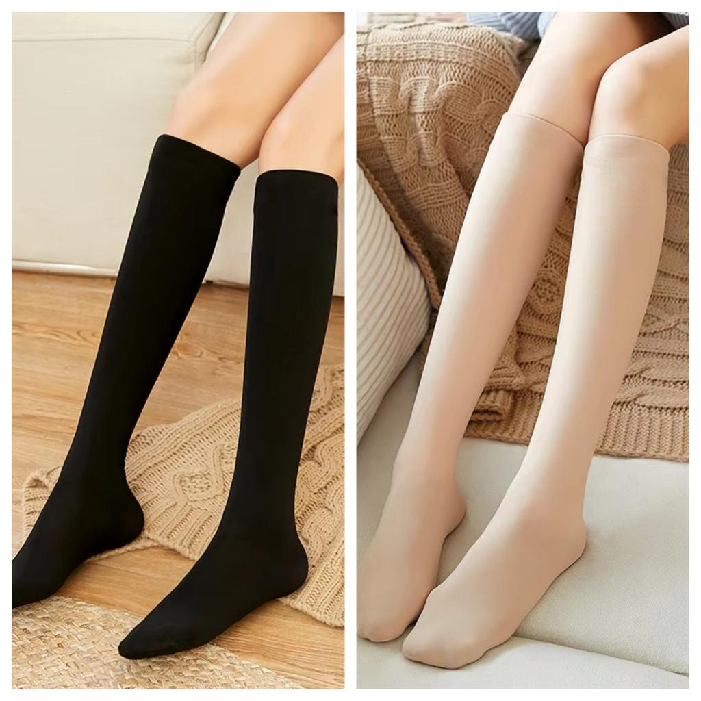 Women/Men Winter Warm Thicken Thermal Socks Wool Cashmere Nylon Snow Black Skin Seamless Velvet Soft Boots Socks
