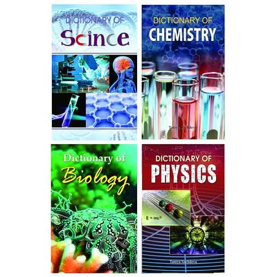 Dictionaries Combo Dictionary of Chemistry + Dictionary of Science + Dictionary of Physics + Dictionary of Biology (Sets of 4 Books)
