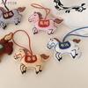 {MX} Cute Cartoon Plush Horse Keychain Auspicious Horse Zodiac Animal Lucky Bag Charm The Year Of The Horse Gift
