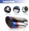 Universal Car Auto Exhaust Muffler Tip Stainless Steel Pipe Chrome Trim Modified Car Rear Tail Throat Liner Accessories