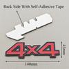 3D Metal Car Logo 4WD 4X4 Emblem Badge for Toyota Subaru Honda Jeep SUV Off Road Chrome Black Sticker Accessories