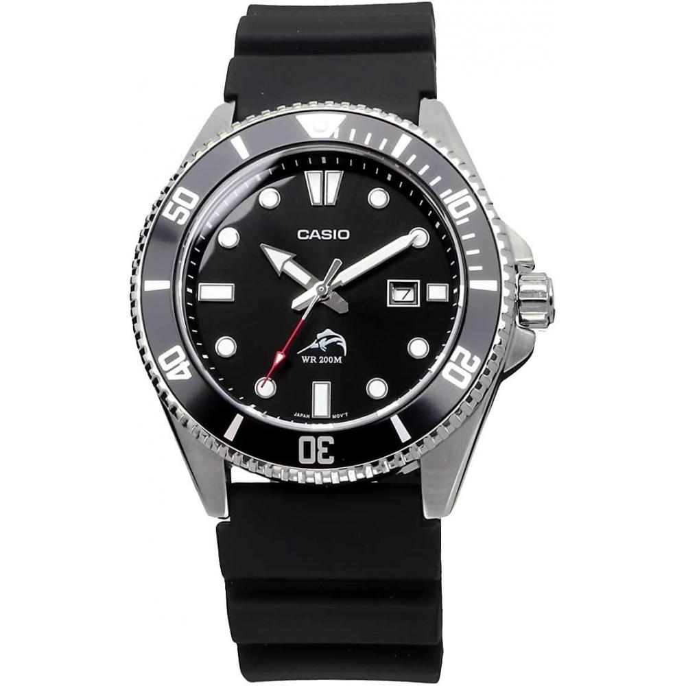 Casio Diver Watch Mdv 106 Series Black Silver Mdv 106 1av
