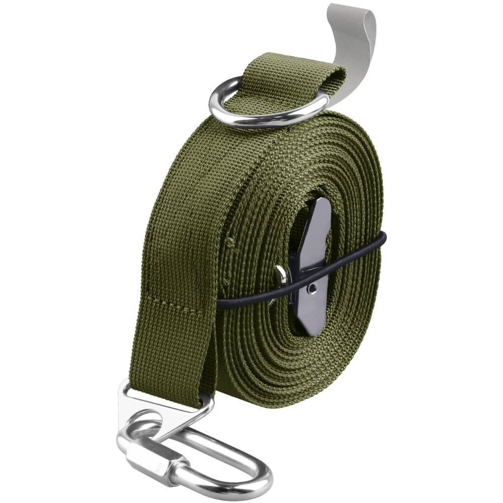 

NOCNEX Ogawa Tarp Extension Length High 200kg Load with Storage Elastic Cord Belt, 5.2m, One-Touch Adjustment, Strength, Capacity,