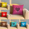 Creative Love Letters Cushion Cover Soft Reversible  Durable Pillow Cover  MultiScene Use for Home  Car Daily Comfort