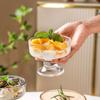 Glass Pudding Cup Transparent Desserts Goblet Drinkware Yogurt Bowl  Salads Fruits