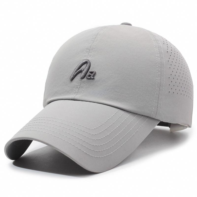 

Summer Breathable Lightweight Quick-Drying Cap Women Outdoor Sun Hat Baseball Cap Men світло-сірий колір