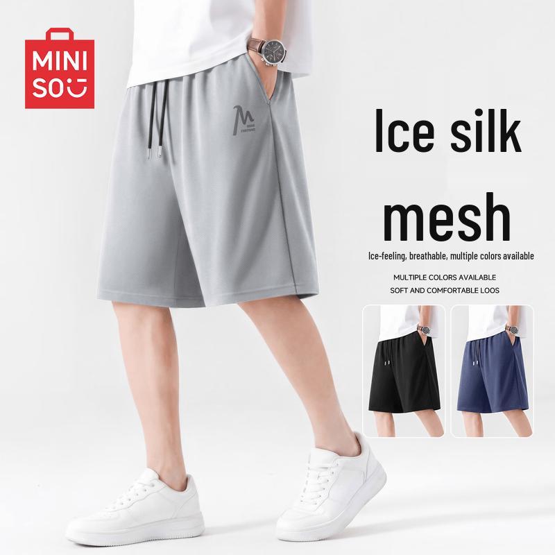 MINISO Men s Summer Quick-Dry Mesh Sports Shorts XL