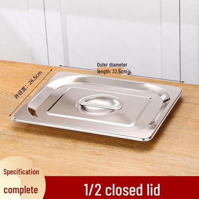 Stainless Steel Rectangular Food Pan with Lid