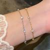 Koreanisches minimalistisches Zirkon-Perlenarmband: Elegantes, Hochwertiges Design, Modischer Schmuck für Damen