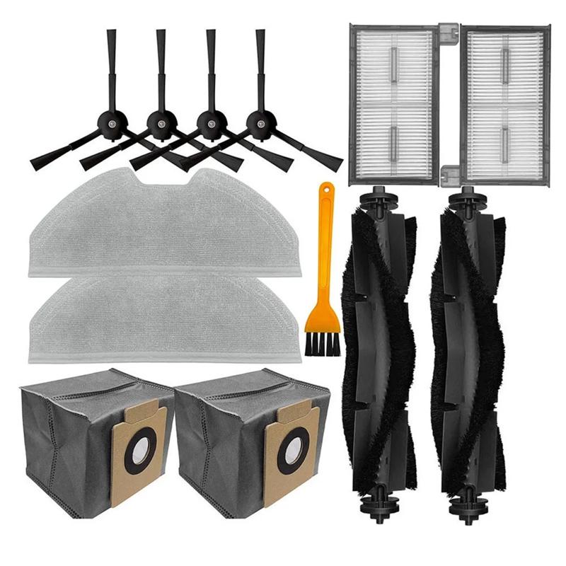 

For Eufy X8 Pro Serie HEPA Filters Mop Cloths Main Side Brushes Dust Bags For Eufy X8 Pro SES Vacuum Cleaner Parts