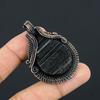 Black Tourmaline Rough 999 Copper Wire Wrapped Pendant, Handmade Gemstone Pendant Jewelry, Gifts For Wife Brand New Pendant