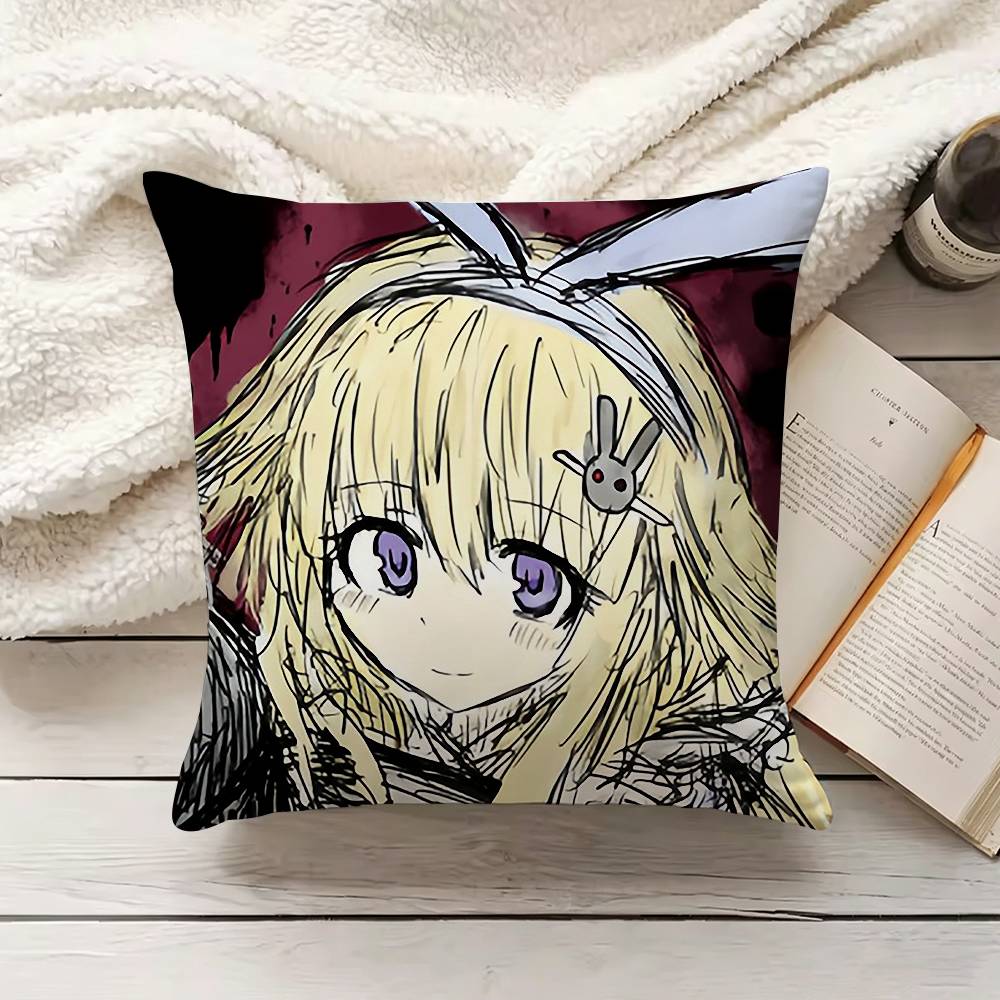 Game Black Souls Anime Pillow Cover Sofa Cushion Cover Home Room Decoration Children Gift