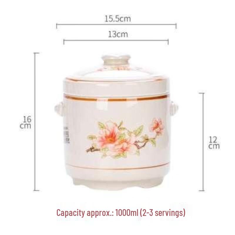 Zhaoran Ceramic Double-Lid Stew Pot