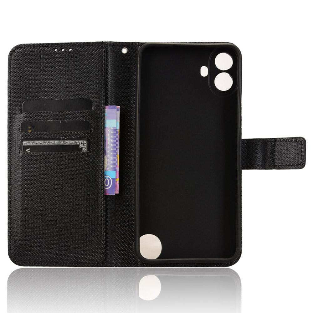Etui na Nothing CMF Phone 1 ze skóry PU o diamentowej fakturze, odporne na wstrząsy