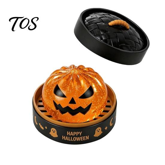 Stress Reduction Sensory Toy 1/6Pcs Halloween Dumpling Relief Toy, Devil Pumpkin Eyeball Skeleton Squeeze Shaped Anxiety Dough Bun Fidget with