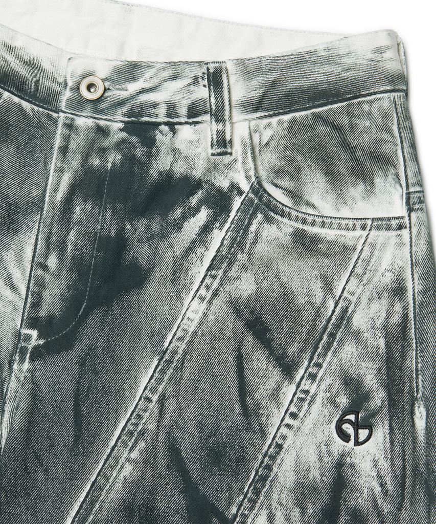 Nomaenyueol Stained D.L Denim Pants - Stained White